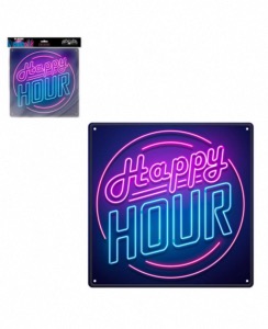 Plaque de porte Happy Hour