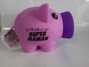 Tirelire Cochon Super Maman