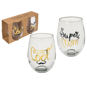 Coffret verre Super Mom & Daddy