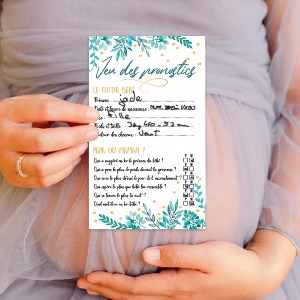 Jeu des pronostics Baby Shower