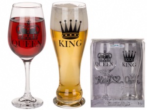 Coffret Verre de Bière et Vin