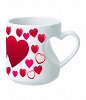 Mug anse coeur 3D personnalisé