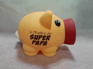 Tirelire Cochon Super Papa