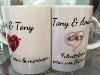 Mug Duo coeur personnalisé