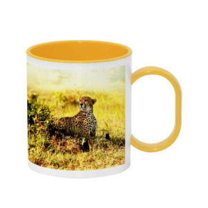 Mug enfant personnalisé jaune