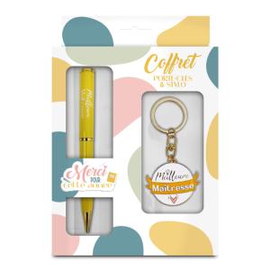 Coffret stylo et porte clé Meilleure Maîtresse