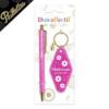 coffret porte-clé et styllo paillette