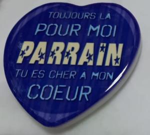 Magnet coeur Parrain