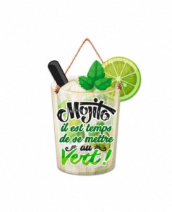 Plaque forme Mojito