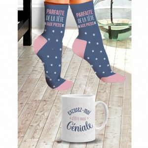 Coffret Mug et chaussettes Parfaite