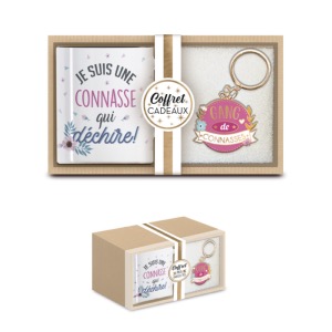 Coffret Mug et Porte-clés Gang de Conasse