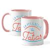 Mug anse rose personnalisé