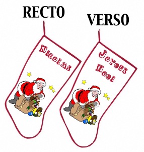 Chaussette de noël personnalisée