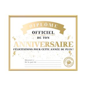 Cadre diplôme Anniversaire