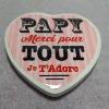 Magnet coeur Papy