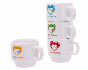 Tasse café empilable personnalisée