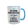 Mug personnalisé intérieur bleu