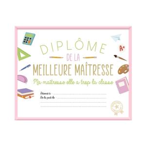 Cadre diplôme Maitresse