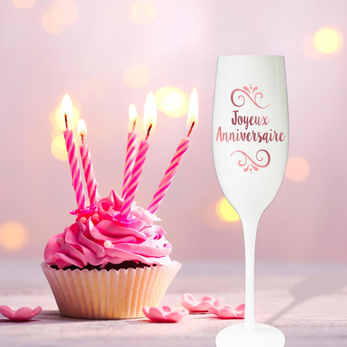 Flute Champagne Anniversaire Cadeau Anniversaire