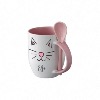 Mug cuillère personnalisé rose