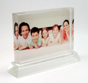 Cadre photo cristal rectangle personnalisé