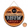 Plaque Tonneau Rhum Antique