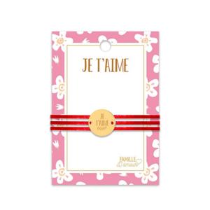 Bracelet médaillon Je t'aime