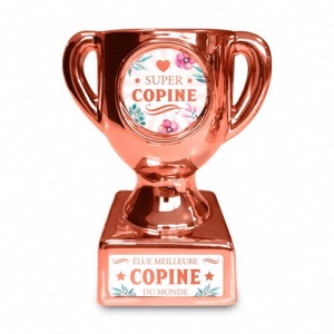 Trophée rose Super Copine
