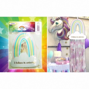 Suspension Licorne arc en ciel