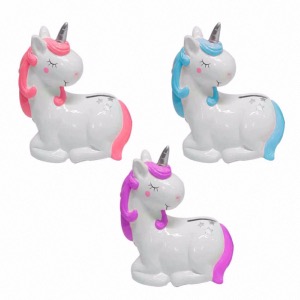 Tirelire Licorne allongée 