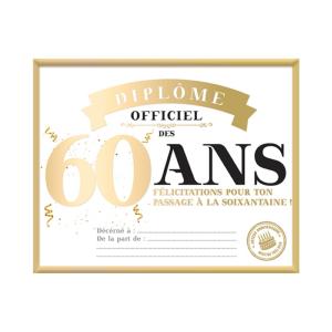 Cadre diplôme 60 ANS