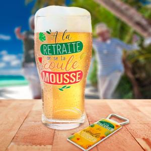 Coffret Verre à Bière Retraite