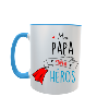 Mug personnalisé intérieur bleu