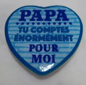 Magnet coeur Papa