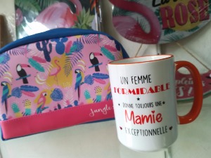 Mug anse orange personnalisé