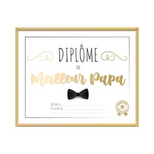 Cadre diplôme Meilleur Papa