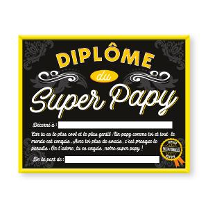 Cadre diplôme Super Papy