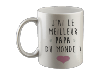 Mug brillant blanc personnalisé