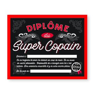 Cadre diplôme Super Copain