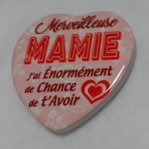 Magnet coeur Mamie