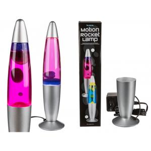 Lampe Lava Fusée Bleu/Rose