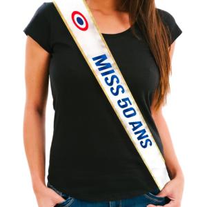 Echarpe Miss 50 ans 