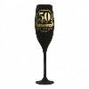 Flûte champagne Noire 50 ans