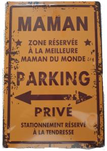 Plaque de porte Maman