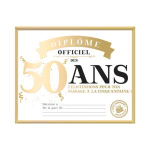 Cadre diplôme 50 ANS