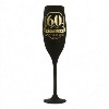Flûte champagne Noire 60 ans