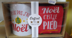 Coffret Mug et chaussettes Noël