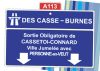 Plaque de Porte Autoroute Casses Burnes